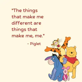 winnie the pooh quote by piglet